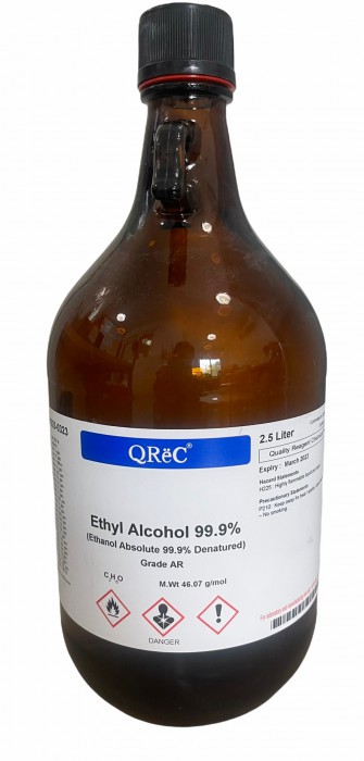 QREC Ethanol, Ethyl alcohol 99.9% AR grade 2.5L มีสต๊อกพร้อมส่ง