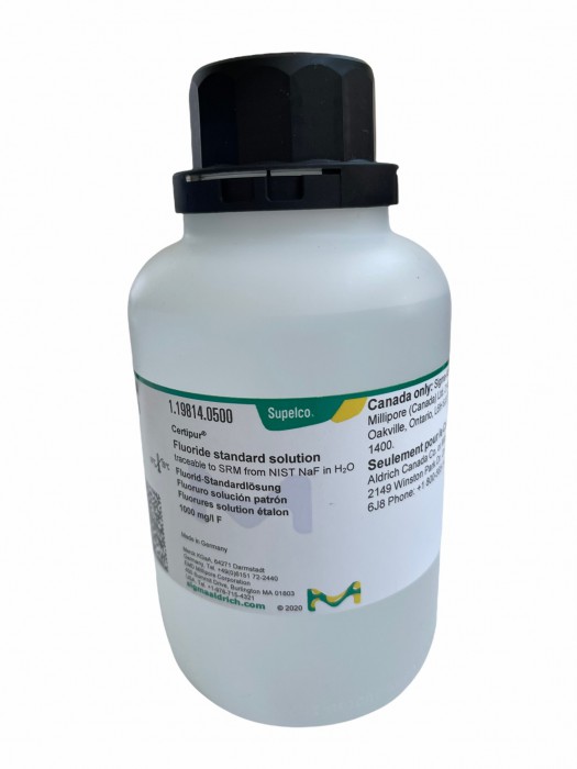 119814.0500	FLUORIDE STANDARD SOLUTION 1000 MG/L SODIUM FLUORI	500 ML	มีสต๊อกพร้อมส่ง